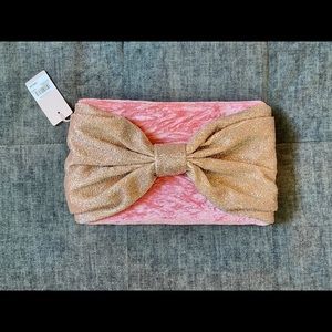 Rachel Parcell Beaded Bow Clutch Purse
